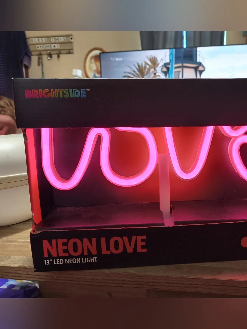 Neon Love LED Sign - Pink LED Accent Light
